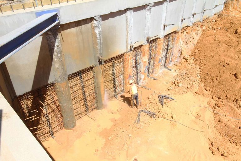 Preparation Of Stage Shotcrete Basement Walls Are In Progress At Armadale Ag Construct